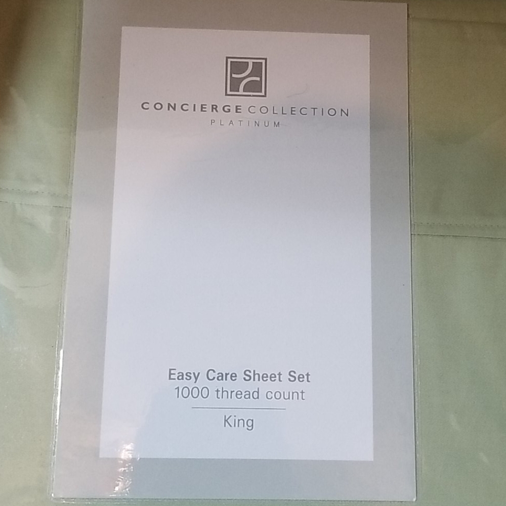 Concierge Collection Platinum 1000 Count Sheet Set